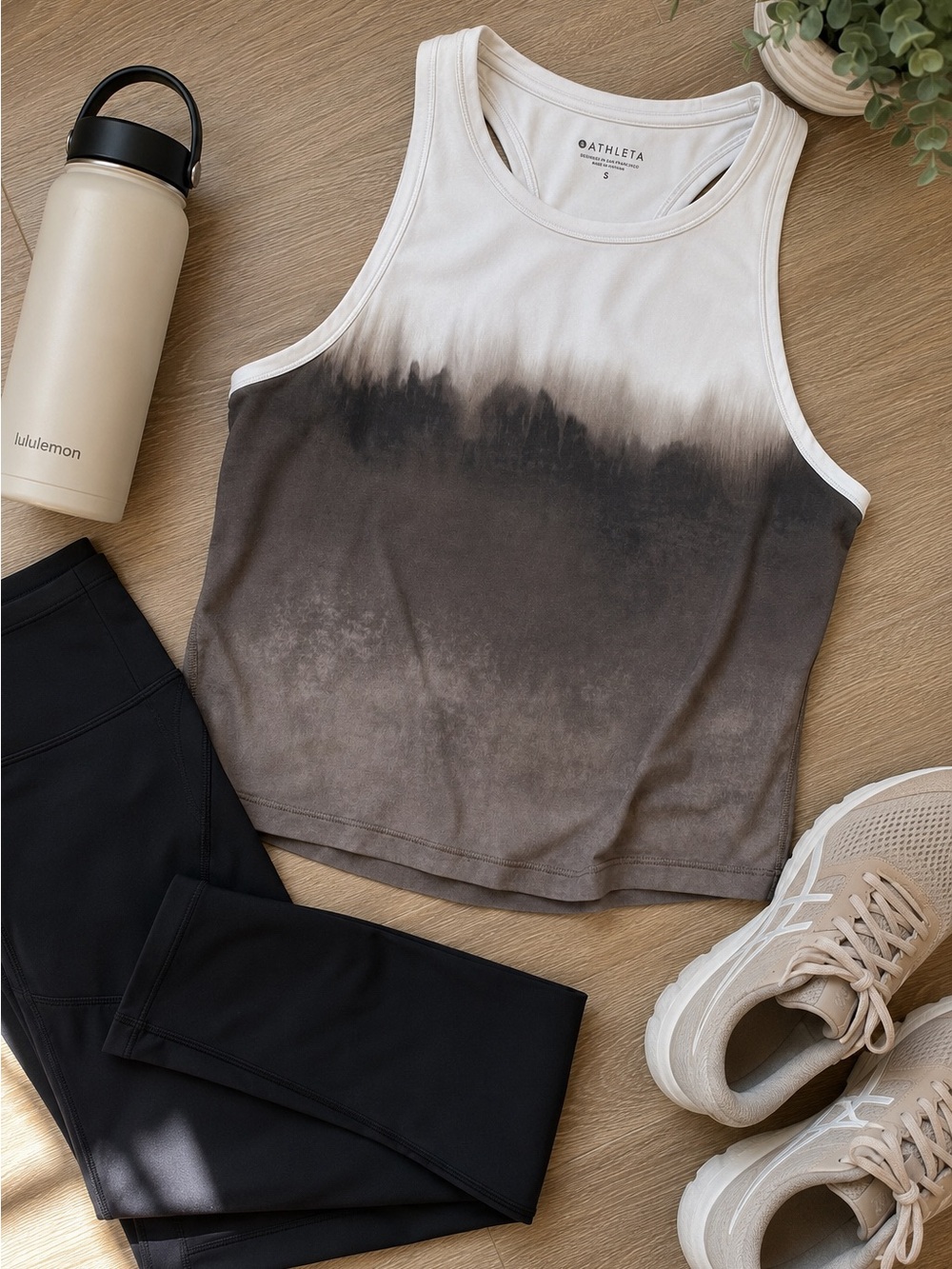 Athleta Ombre High Neck Tank Top Size Small